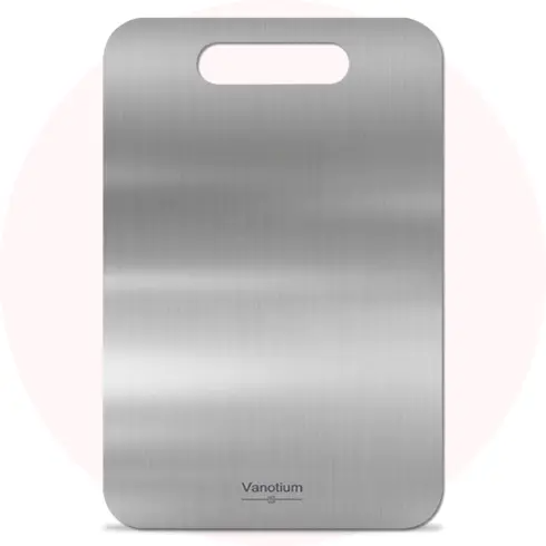 Vanotium cutting board up close