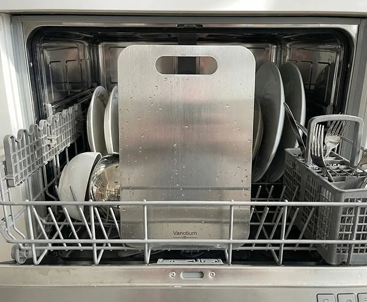 Vanotium cutting board in the dishwasher